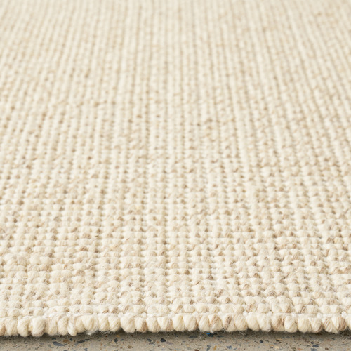 Cream Madras Parker Hand-Loomed Wool & Jute Runner