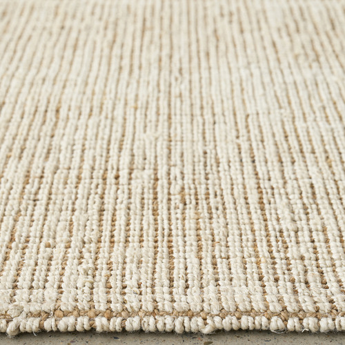 White Madras Marlo Hand-Loomed Jute Rug