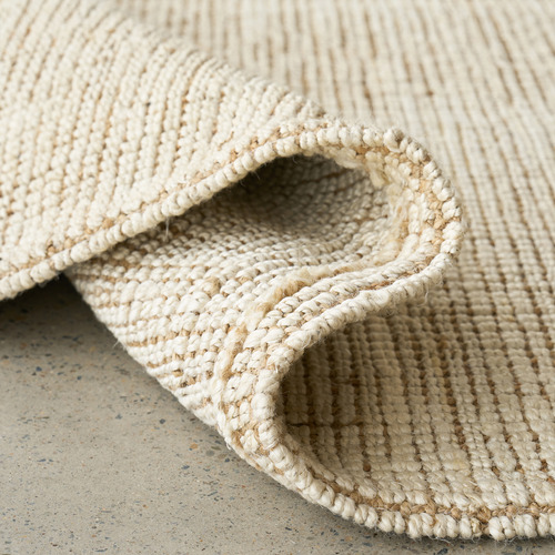 White Madras Marlo Hand-Loomed Jute Rug