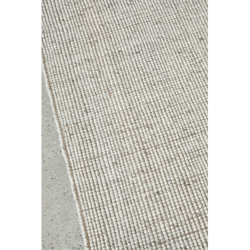 Beige Harlow Ariel Hand-Loomed Wool-Blended Ru