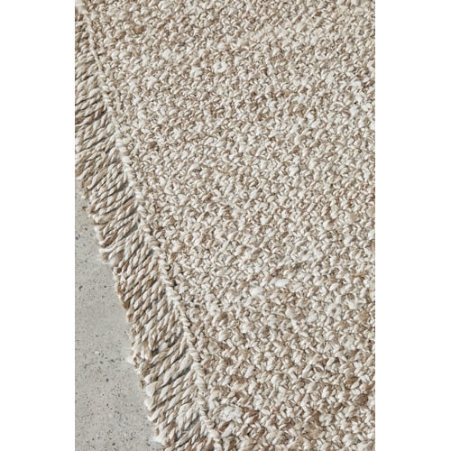 Silver Harlow Parker Hand-Loomed Wool Ru