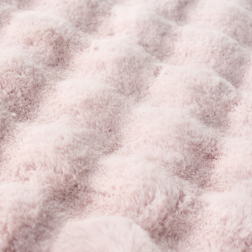 Blush Bubble Machine Washable Round Rug
