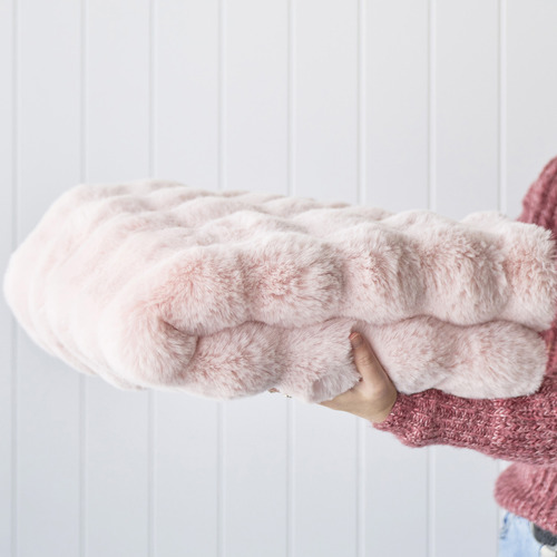 Blush Bubble Machine Washable Power-Loomed Rug
