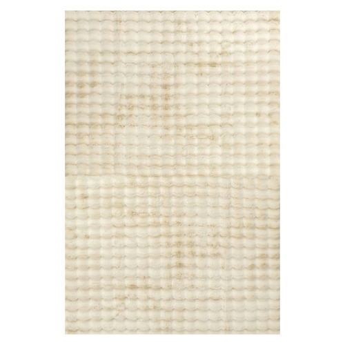 Natural Bubble Machine Washable Power-Loomed Rug