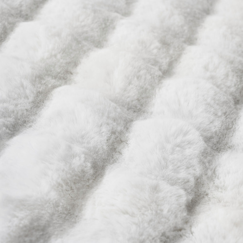 White Bubble Machine Washable Power-Loomed Rug