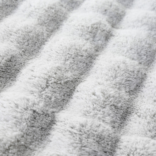 Silver Bubble Machine Washable Power-Loomed Rug