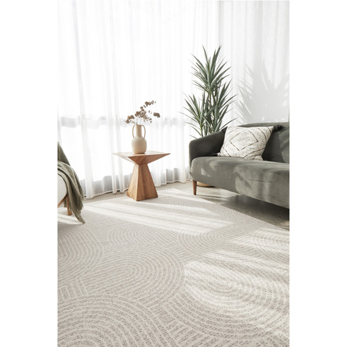 Tan Florea Power-Loomed Rug