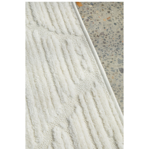 White Bellamy Power-Loomed Rug