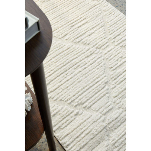 White Bellamy Power-Loomed Rug