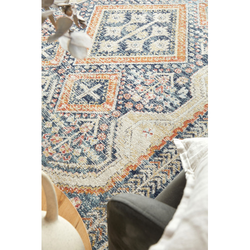 Rust-and-Beige-Power-Loomed-Transitional-Rug--863-NAVY