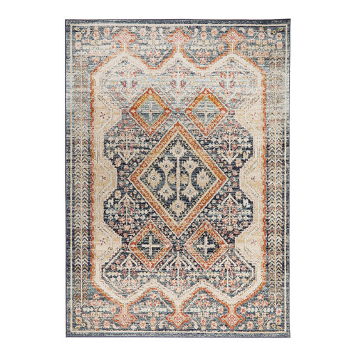 Rust-and-Beige-Power-Loomed-Transitional-Rug--863-NAVY