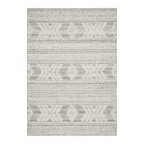 Grey Textured Alva Wool Rug