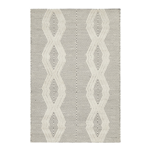 Mitchell Bone & Black Hand Loomed Rug