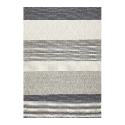 Jerrold Grey Hand Woven Flatweave Wool & Viscose Rug