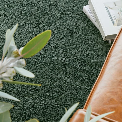 Green Cleo Machine Washable Rug
