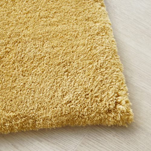 Mustard Cleo Ultra Plush Machine Washable Rug