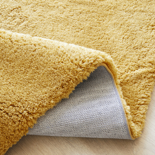 Mustard Cleo Ultra Plush Machine Washable Rug