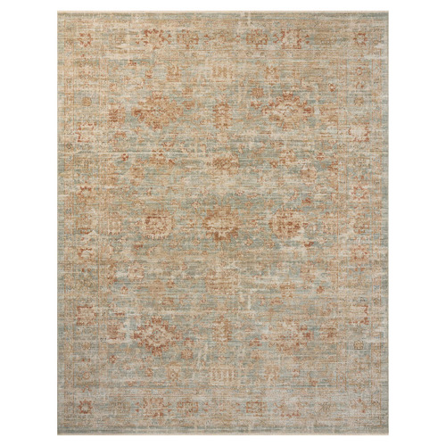 Aqua Estate Flat Weave Rug