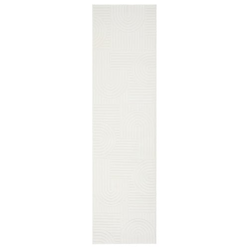 White Weston Contemporary Runner