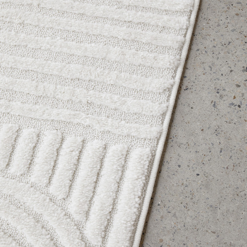 White Weston Contemporary Runner