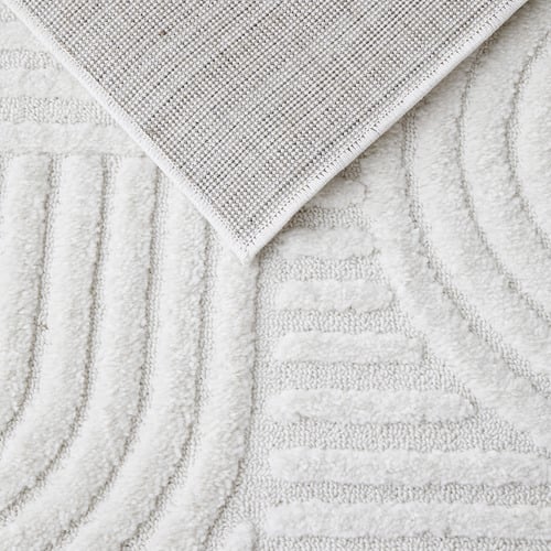 White Weston Contemporary Runner