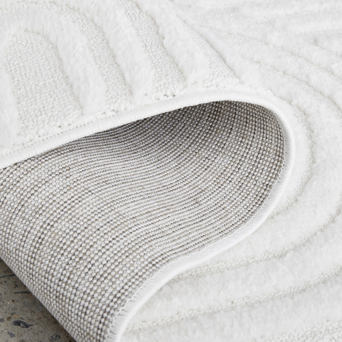 White Weston Contemporary Runner