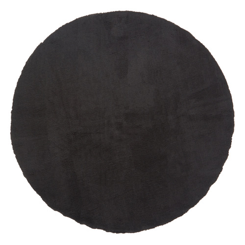 Black Cleo Round Rug