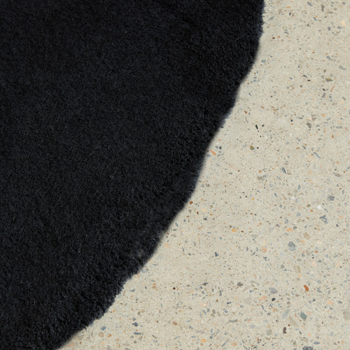 Black Cleo Round Rug