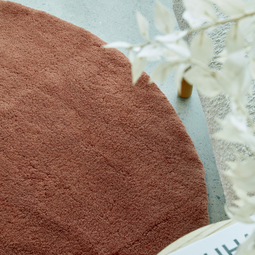 Copper Cleo Round Rug