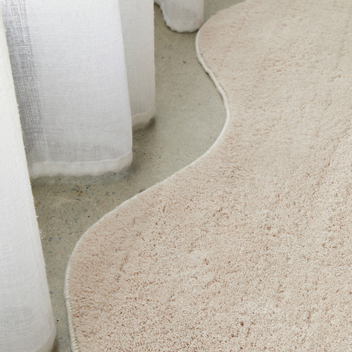 Beige Elsie Wavy Runner