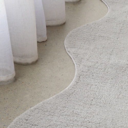 Silver Elsie Wavy Rug