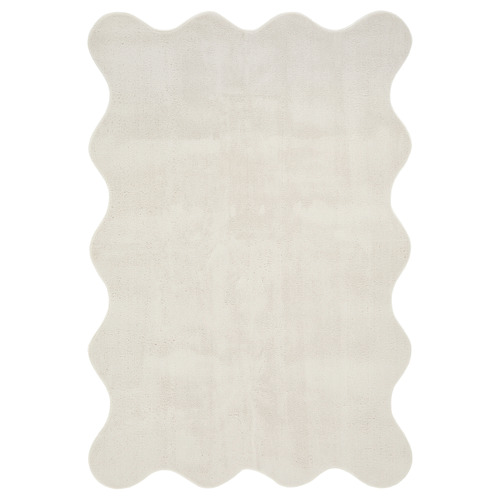 White Elsie Wavy Rug