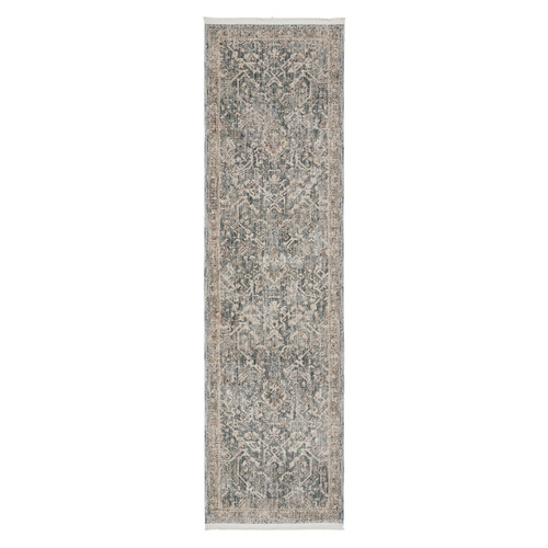Blue Langley Machine Washable Runner