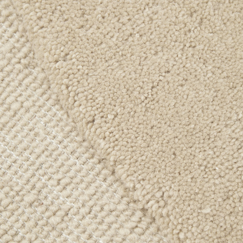Beige Harbor New Zealand Woold Shaped Rug
