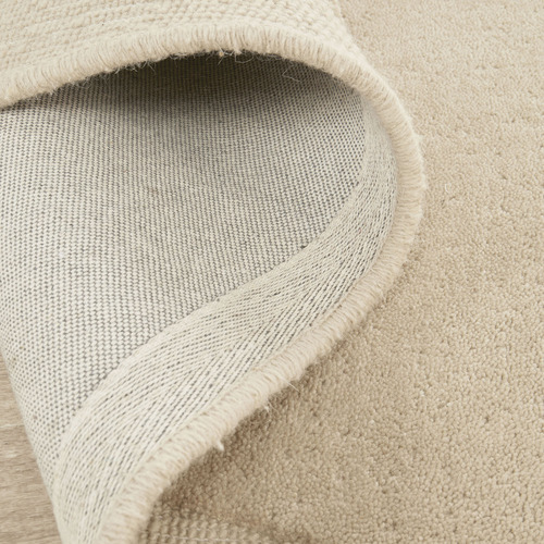 Beige Harbor New Zealand Woold Shaped Rug