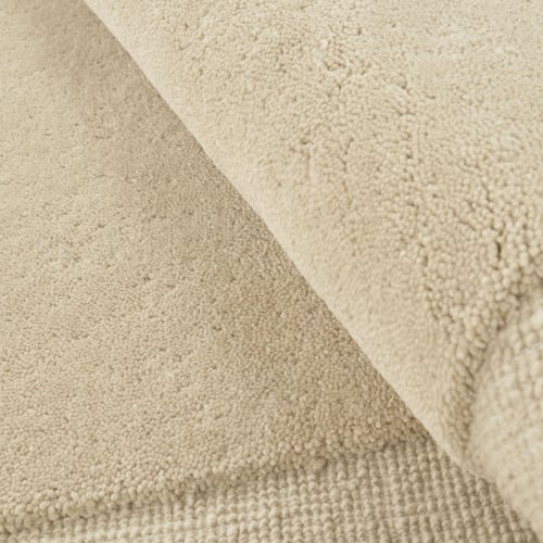 Beige Harbor New Zealand Woold Shaped Rug