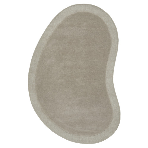 Latte Harbor New Zealand Woold Shaped Rug