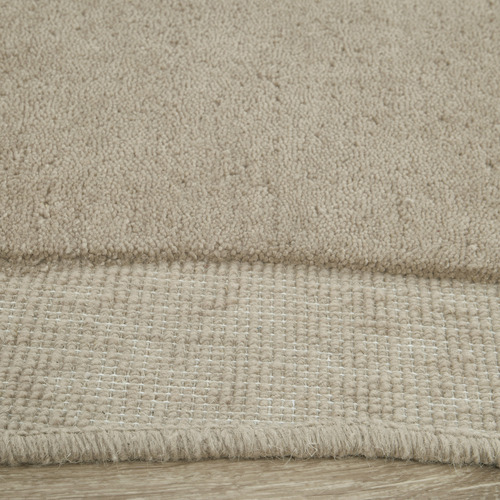 Latte Harbor New Zealand Woold Shaped Rug