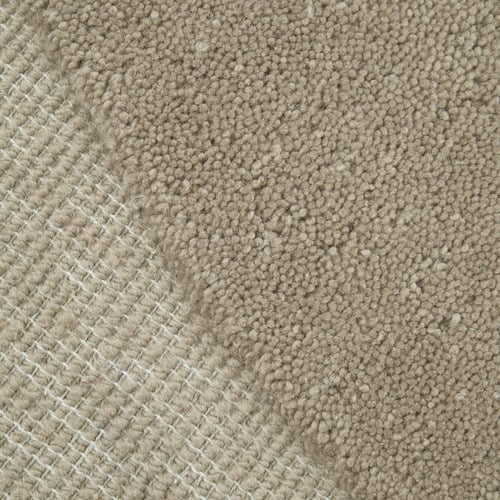 Latte Harbor New Zealand Woold Shaped Rug