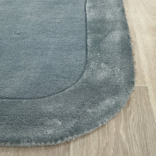 Blue Rivia Hand-Tufted Wool & Viscose Runner