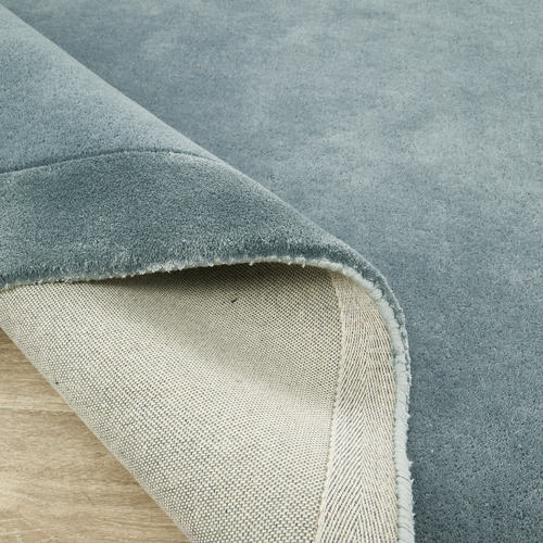 Blue Rivia Hand-Tufted Wool & Viscose Runner