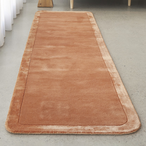 Spice Rivia Hand-Tufted Wool & Viscose Runner
