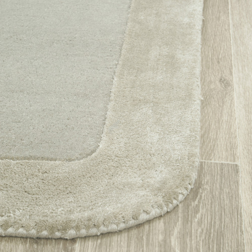 Silver Rivia Hand-Tufted Wool & Viscose Runner
