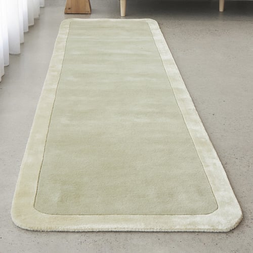 Sage Rivia Hand-Tufted Wool & Viscose Runner