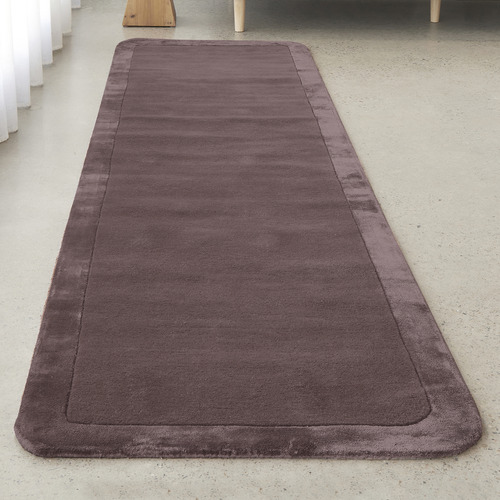 Grape Rivia Hand-Tufted Wool & Viscose Runner
