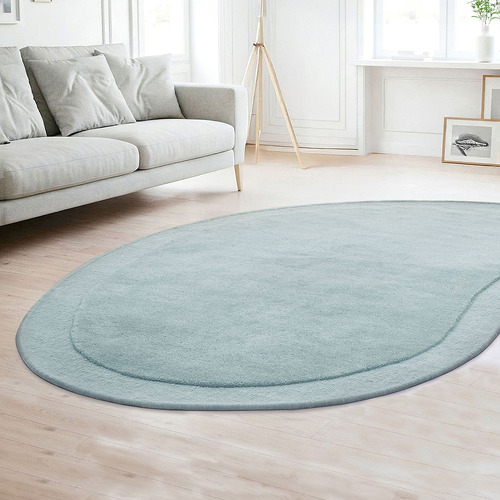 Sky Harbor Hand-Tufted New Zealand Wool Shaped Rug