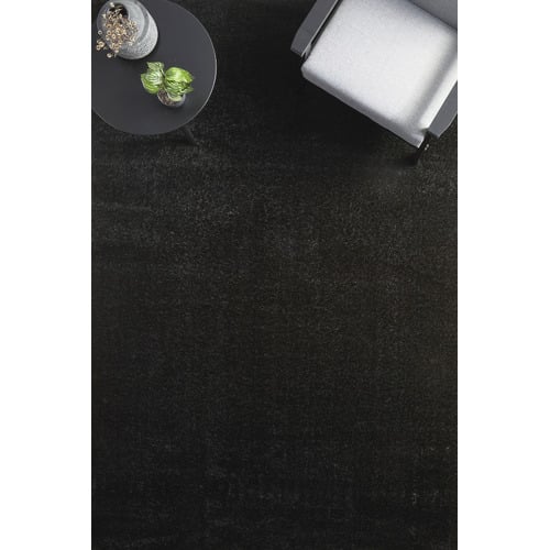 Black Selma Plush Shag Rug