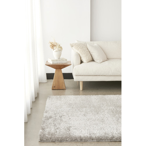 Silver Selma Plush Shag Rug