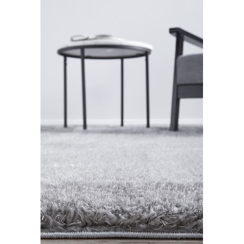 Silver Selma Plush Shag Rug