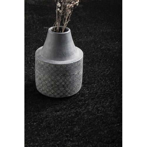 Black Selma Plush Shag Rug
